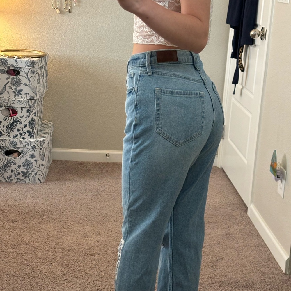 Patchwork Blue Jeans - image 2